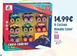 Juguetes Siutín Fentoys - 8 coches ruedas color oferta
