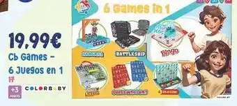 Juguetes Siutín Colorbaby - cb games- 6 juegos en 1 oferta