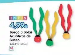 Don Dino Intex - juego 3 bolas acuaticas de buceo oferta