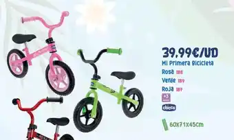 Juguetes Siutín Chicco - mi primera bicicleta rosa oferta