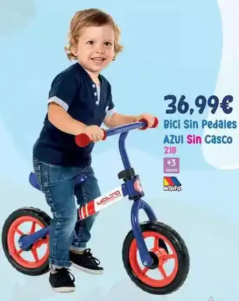 Juguetes Siutín Molto - bici sin pedales azul sin casco oferta