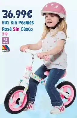 Juguetes Siutín Bici sin pedales rosa sin casco oferta