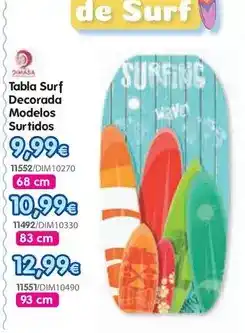 Don Dino Wave - tabla surf decorada modelos surtidos oferta