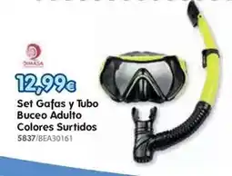 Don Dino Set gafas y tubo buceo adulto colores surtidos oferta