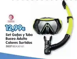 Don Dino Set gafas y tubo buceo adulto colores surtidos oferta