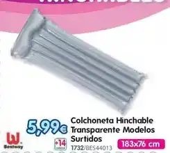 Don Dino Colchoneta hinchable transparente modelos surtidos oferta