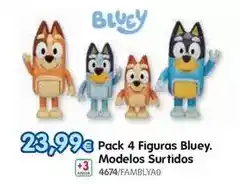 Don Dino Bluey - pack 4 figuras . modelos surtidos oferta