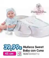 Don Dino Marina - muñeca sweet baby con cuna oferta