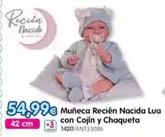 Don Dino Muñeca recién nacida con cojin y chaqueta oferta