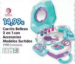 Don Dino Carrito belleza 2 en 1 con accesorios modelos surtidos oferta
