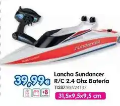 Don Dino Lancha sundancer r/c 2.4 ghz batería oferta