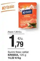 BonpreuEsclat Krissia - surimi fresc ratllat oferta