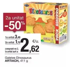BonpreuEsclat Artiach - galetes dinosaurus oferta