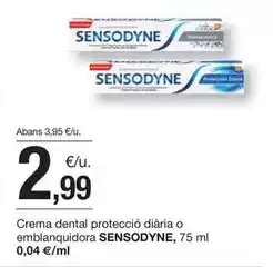 BonpreuEsclat Sensodyne - crema dental protecció diària o emblanquidora oferta
