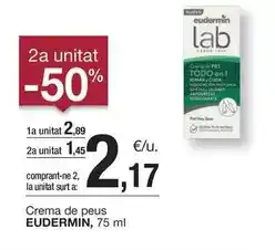 BonpreuEsclat Eudermin - crema de peus oferta