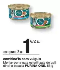 BonpreuEsclat Purina - menjar per a gats esterilitzats de gall dindi o bacallà oferta