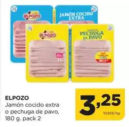 Alimerka Elpozo - jamon cocido extra o pechuga de pavo oferta