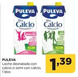 Alimerka Puleva - leche desnatada con calcio o semi con calcio oferta