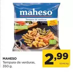 Alimerka Maheso - tempura de verduras oferta
