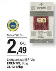 BonpreuEsclat Llonganissa igp vic oferta