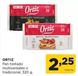 Alimerka Ortiz - pan tostado multicereales o tradicional oferta