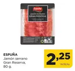 Alimerka Serrano - jamón gran reserva oferta