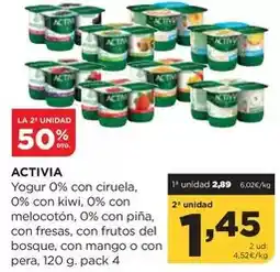 Alimerka Activia - yogur 0% con ciruela oferta