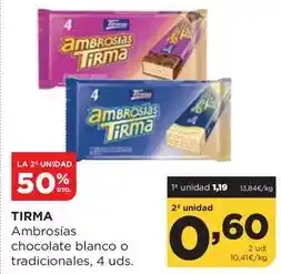Alimerka Tirma - ambrosías chocolate blanco o tradicionales oferta