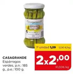 Alimerka Casagrande - esparragos verdes oferta