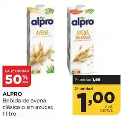 Alimerka Alpro - bebida de avena clasica o sin azucar oferta