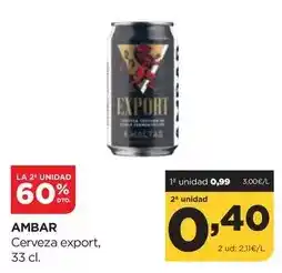 Alimerka Ambar - cerveza export oferta
