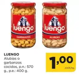Alimerka Luengo - alubias o garbanzos cocidos oferta