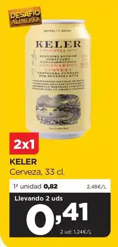 Alimerka Keler - cerveza oferta