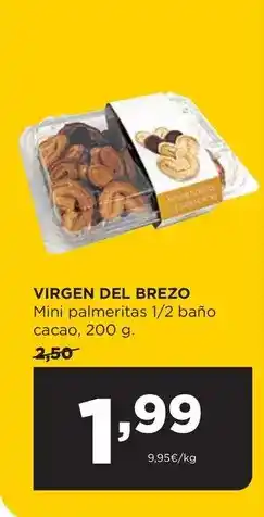 Alimerka Virgen del brezo - mini palmeritas 1/2 bano cacao oferta