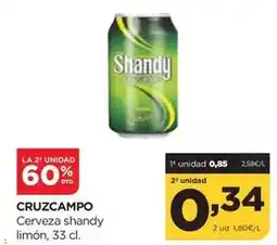 Alimerka Cruzcampo - cerveza shandy limon oferta