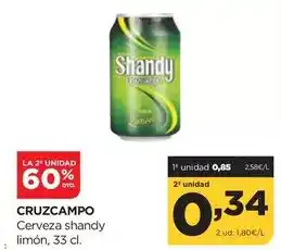 Alimerka Cruzcampo - cerveza shandy limon oferta