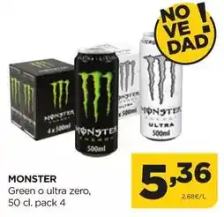 Alimerka Monster - green o ultra zero oferta