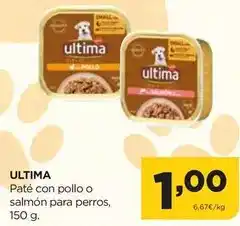 Alimerka Última - paté con pollo o salmon para perros oferta