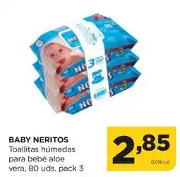 Alimerka Bebé - toallitas húmedas para aloe vera oferta