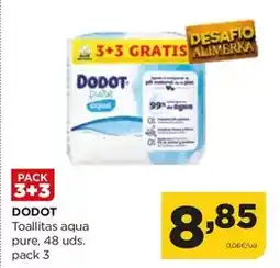 Alimerka Dodot - toallitas aqua pure oferta