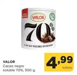 Alimerka Valor - cacao negro soluble 70% oferta