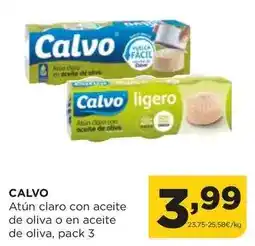 Alimerka Calvo - atun claro con aceite de oliva o en aceite de oliva oferta