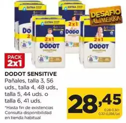 Alimerka Dodot - sensitive pañales, talla 3 oferta
