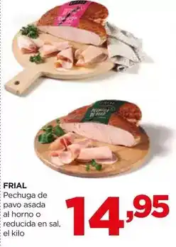 Alimerka Frial - pechuga de pavo asada al horno o reducida en sal oferta