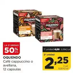 Alimerka Oquendo - cafe cappucino o avellana oferta