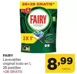 Alimerka Fairy - lavavajillas original todo en 1, 28 pastillas oferta