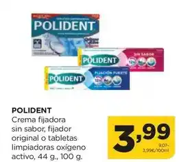 Alimerka Polident - crema fijadora sin sabor oferta