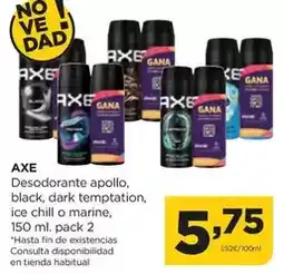 Alimerka Axe - desodorante apollo, black, dark temptation, ice chill o marine oferta