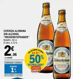 E.Leclerc Cerveza alemana sin alcohol oferta