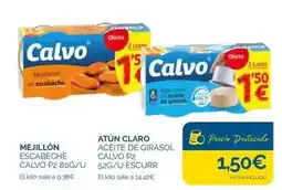 Cash Ecofamilia Calvo - mejillón aceite de girasol p2 oferta